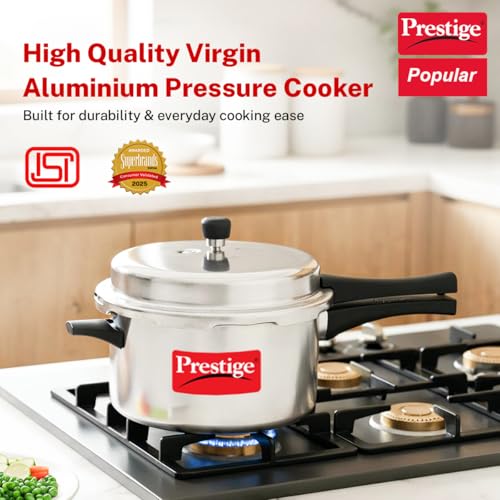 Image 3 of Prestige 7.5 Litres Popular Outer Lid Aluminium Pressure Cooker