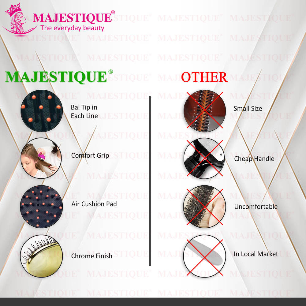 Image 5 of Majestique Mini Pocket Detangling Hair Brush