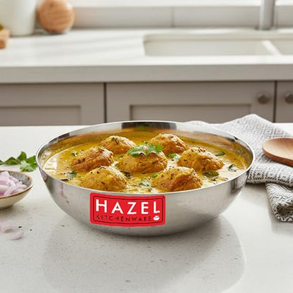 Image 1 of 1 / 2.25 l for the product HAZEL Stainless Steel Tasra Kadai
