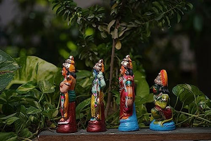 Image 6 of Breeze Handicrafts Paper Mache Golu Doll Rama Statue for Bommala Koluvu Home Decor Showpiece Navratri kolu Dolls Gift Ramar Set (7.5 inch Ramar Set)
