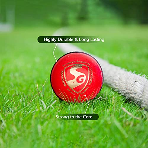 Image 5 of SG Club Pink Four-Piece Water Proof Cricket Leather Ball