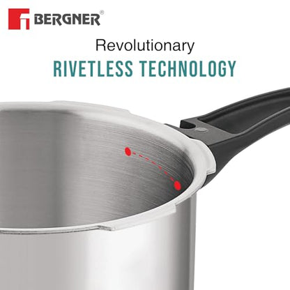 Image 10 of BERGNER Tripro Triply Outer Lid Pressure Cooker