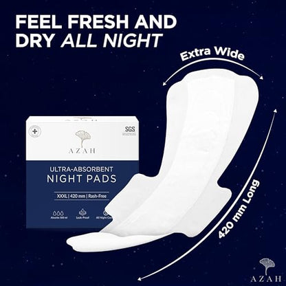 Image 8 of AZAH XXXL Sanitary Pads for Women for Heavy Flow