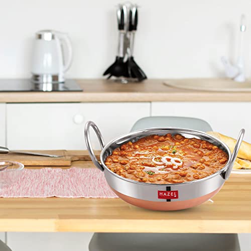 Image 5 of HAZEL Stainless Steel Kadai with Copper Bottom