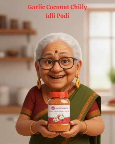 Image 5 of Ammi Samayal Garlic Coconut Chilly Idli Podi 200g Jar