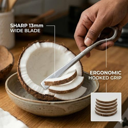 Image 4 of Patel's Kitchen Stainless Steel Coconut Slicer (2 units)