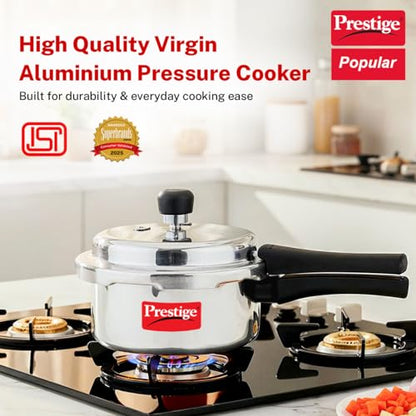 Image 3 of Prestige Aluminium Popular Outerlid Pressure Cooker 2 Litre