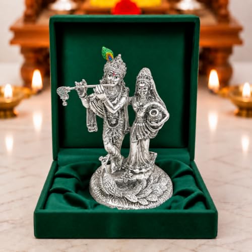 Image 4 of 5.5 inch for the product Dev Aastha Radha Krishna Idol