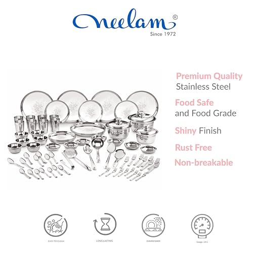 Image 8 of neelam Stainless Steel Dinner Set