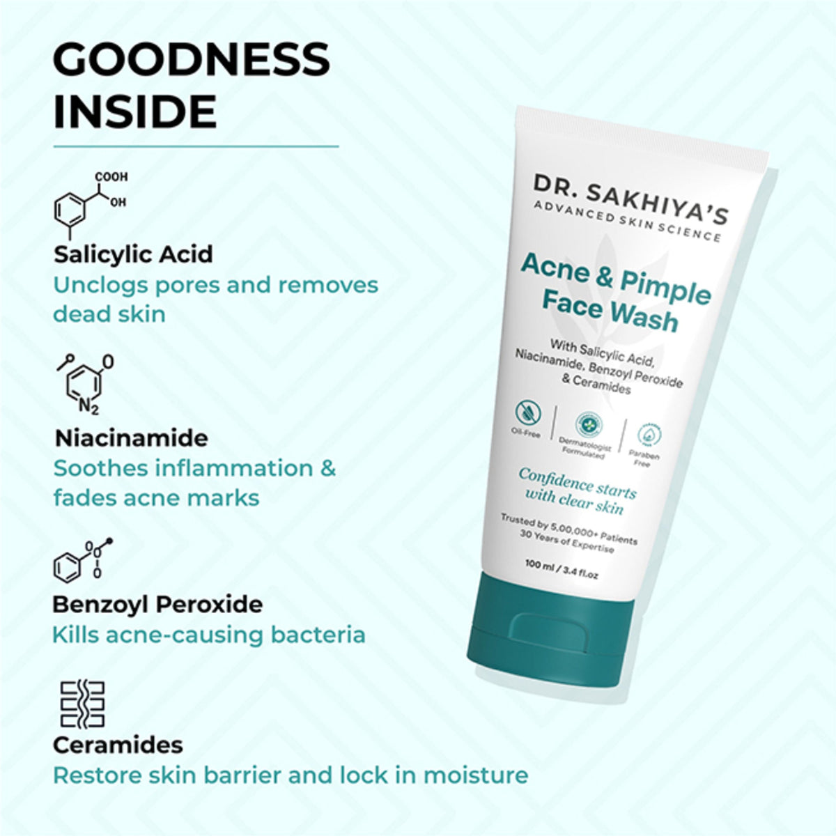 Image 3 of Dr.Sakhiya Acne & Pimple Face Wash
