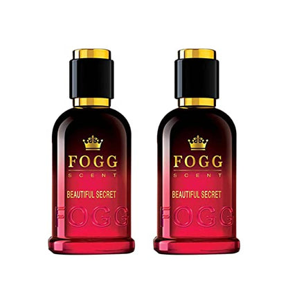 Image 1 of 100 ml / Pack of 2 for the product Fogg Scent Beautiful Secret Perfume for Women, Long-Lasting, Fresh & Powerful Fragrance, Eau De Parfume