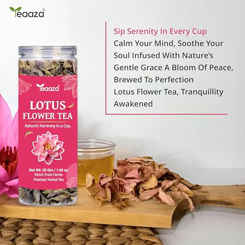 Image 2 of Teaaza Lotus Flower Tea – 30G (60 Cups)