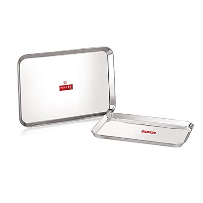 Image 16 of 2 / Large & Extra Large for the product HAZEL Stainless Steel Serving Tray