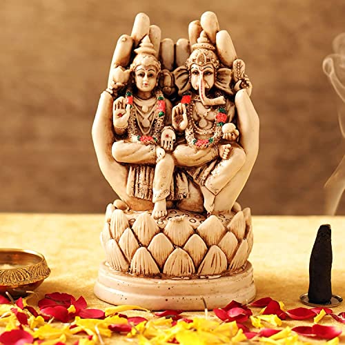 Image 3 of TIED RIBBONS Decorative Lakshmi Laxmi Ganesh Murti Idol Statue Showpiece 15 cm x 9 cm