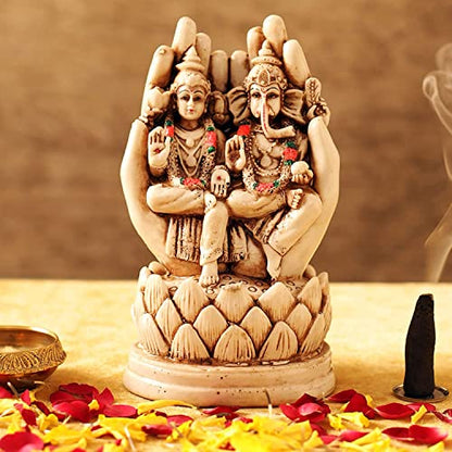 Image 3 of TIED RIBBONS Decorative Lakshmi Laxmi Ganesh Murti Idol Statue Showpiece 15 cm x 9 cm