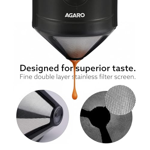 Image 5 of AGARO Pour Over Coffee Maker with Double Mesh Filter