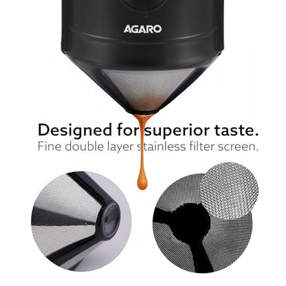 Image 5 of AGARO Pour Over Coffee Maker with Double Mesh Filter