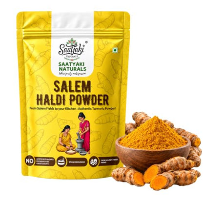 Image 2 of 100 g (Pack of 1) for the product SAATYAKI NATURALS Organic Turmeric Powder