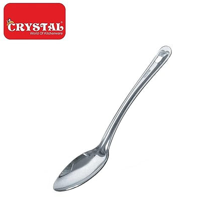 Image 4 of Crystal Stainless Steel Basting Serving Spoon, Silver