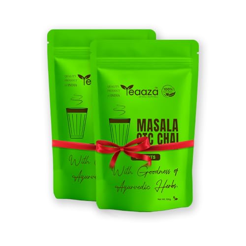 Image 1 of 100 g (Pack Of 2) for the product Teaaza'S Masala Ctc Chai With 20 Natural Herbs
