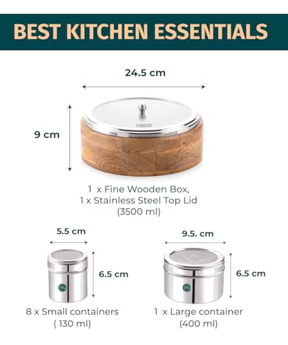 Image 2 of Mishaa Steel Multipurpose Storage Containers - 130ml Each Airtight Containers (12IN1)