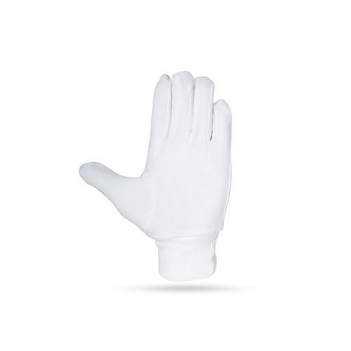 Image 5 of SG Club Inner Cricket Batting Gloves White Boys Size Cotton Youth Right Hand Orientation