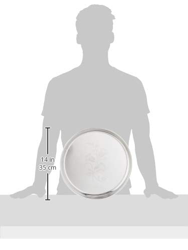Image 5 of neelam Stainless Steel Thali Set 33 cm, Set of 12