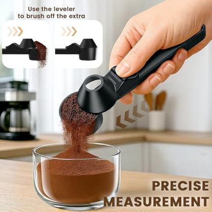 Image 4 of Supvox Coffee Measuring Spoon, Sliding Level Scoop Funnel For DIY Capsules