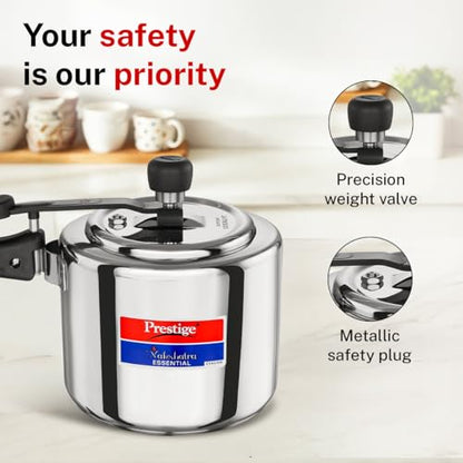 Image 6 of Prestige 3 Litre Stainless Steel Nakshatra Essential Svachh Inner Lid Pressure Cooker