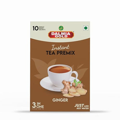 Image 1 of Default Title for the product Dalmia Gold Instant Tea Premix Ginger Flavour 14g x 10 Sachets