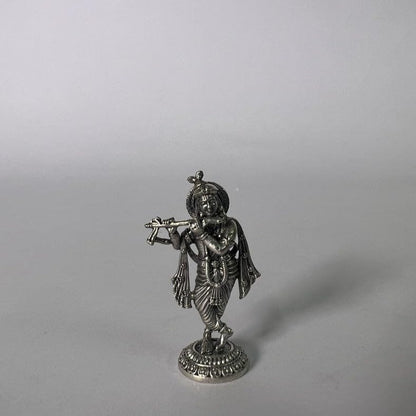 Image 4 of Dista Silvers Krishna Antique Idol 8.36g