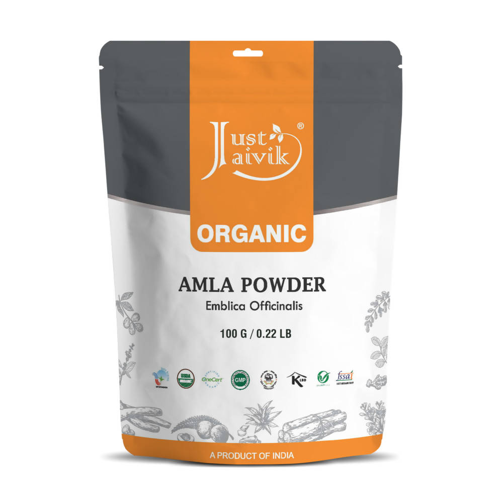 Image 1 of 100 gm for the product Just Jaivik Organic Amla Powder