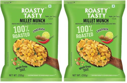 Image 1 of 200 g (Pack of 2) for the product Roasty Tasty Millet Munch Chatpata 200g Pack of 2