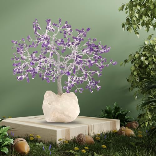 Image 1 of Default Title for the product Chitshakti Amethyst Crystal Tree – 500 Beads