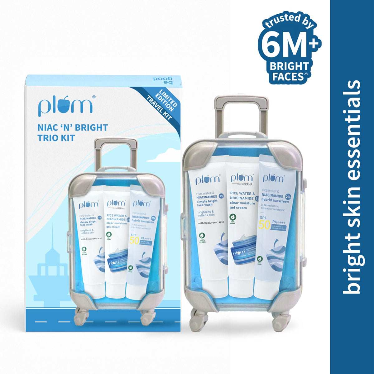 Image 1 of combo / Pack of 1 for the product Plum Niac N Bright Trio Kit