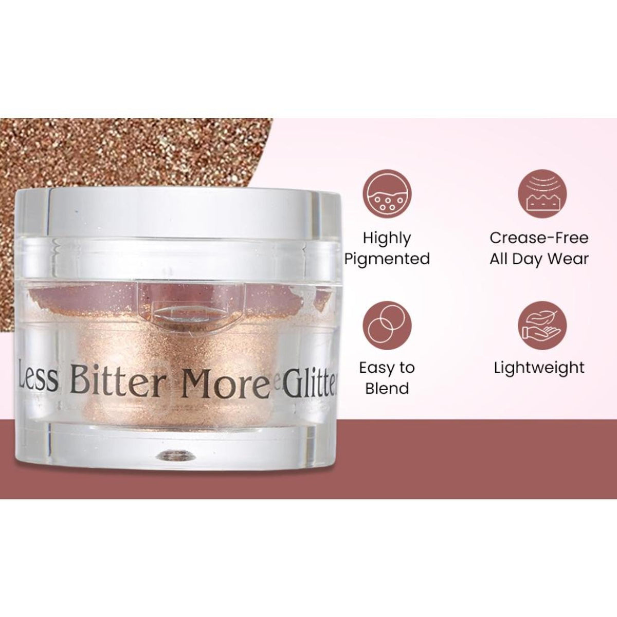 Image 8 of London Prime Makeup Glitter - Rose Gold