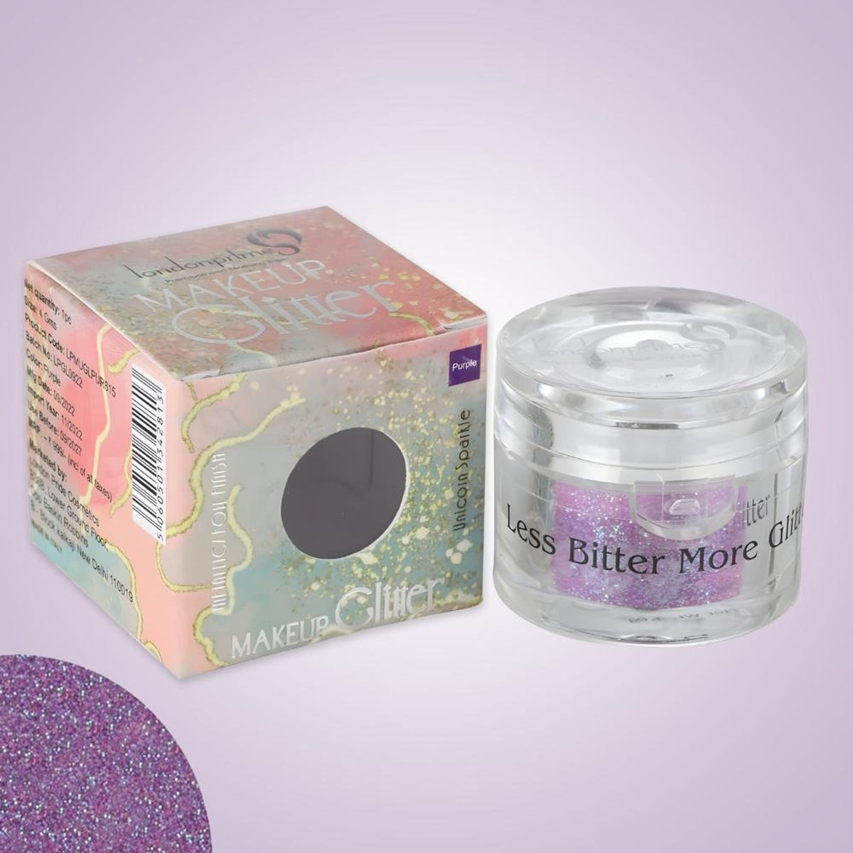 Image 1 of 4 gm for the product London Prime Makeup Glitter - Purple