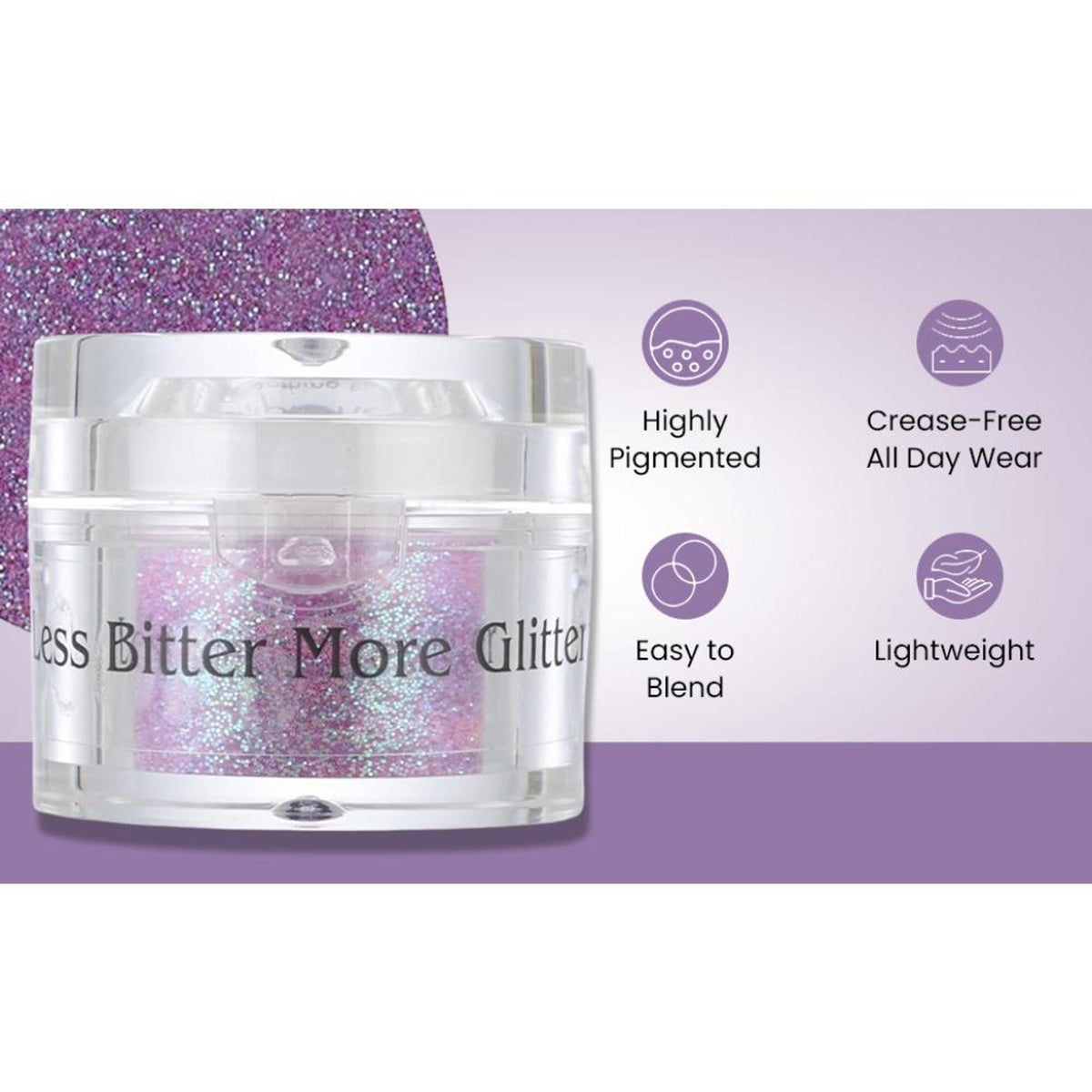 Image 8 of London Prime Makeup Glitter - Purple