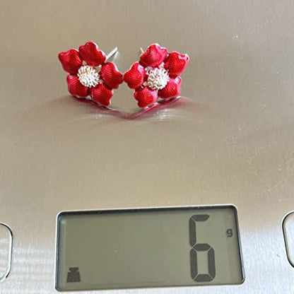 Image 4 of Dista Silvers Enamel Red Flowers 6g (Pack of 2)
