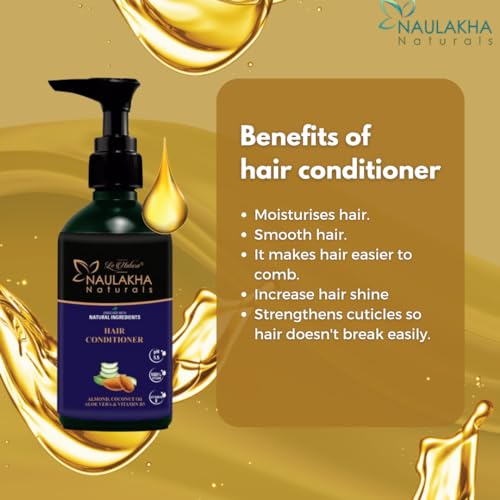 Image 5 of Naulakha Naturals Aloe Vera and Almond Hair Conditioner | Natural Ingredients | No Paraben & Sulphate |