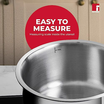 Image 7 of BERGNER TriPro Triply Stainless Steel Saucepan/Milkpan