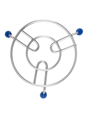 Image 1 of Default Title for the product HAZEL Trivet Stainless Steel Hot Pot Stand with Silicone Grip 17.5 cm