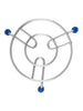 Image 1 of Default Title for the product HAZEL Trivet Stainless Steel Hot Pot Stand with Silicone Grip 17.5 cm