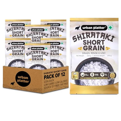 Image 4 of 220 g (Pack of 12) for the product Urban Platter Shirataki Short-Grain Rice