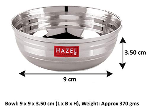 Image 3 of HAZEL Stainless Steel Bowl Set 150 ml Pack of 6