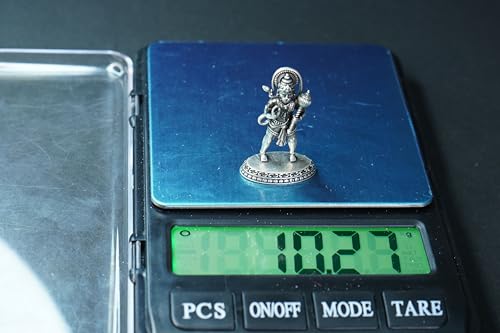 Image 6 of Dista Silvers Antique Hanuman Idol Standing 10.27G