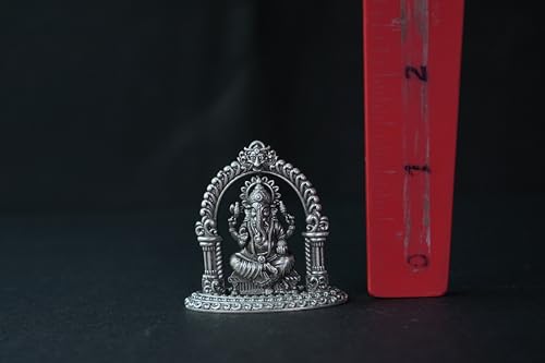 Image 4 of Dista Silvers Antique Ganesh Idol with Frame 23.18G