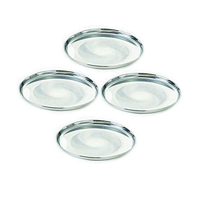 Image 1 of Default Title for the product neelam Stainless Steel Diamond Buffet Plate 25 cm Set of 6