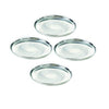 Image 1 of Default Title for the product neelam SBCT011D Stainless Steel Diamond Buffet Plate 25 cm Set of 4