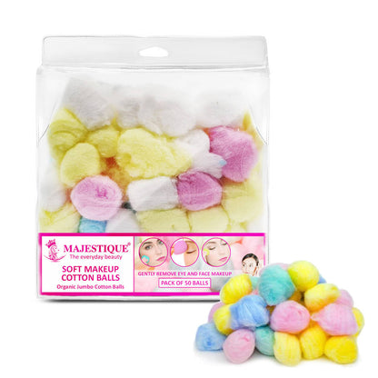Image 1 of 1 pcs for the product Majestique Natural Cotton Balls For Make-up (50 Pcs)